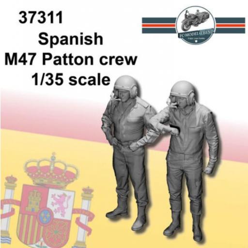 1/35 Tripulantes de M47 Patton España (Resina 3D)