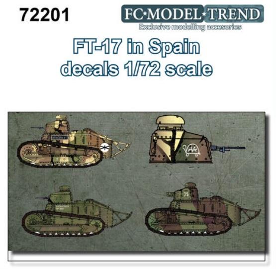 1/72 Calcas Renault FT-17 en España
