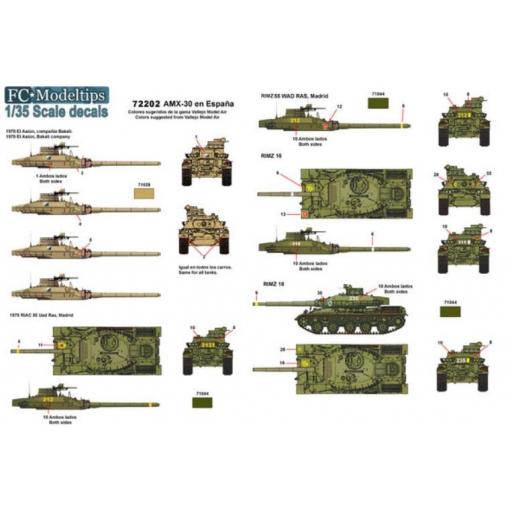 1/72 Calcas AMX-30 en España [1]
