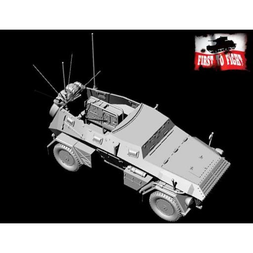 1/72 Vehículo de mando alemán Sd.Kfz. 247 Ausf. B con radio [3]