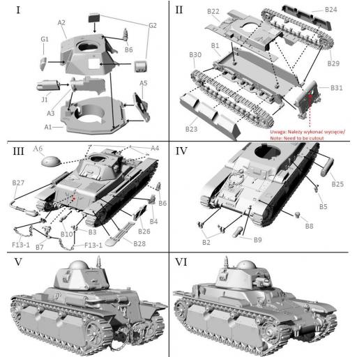 1/72 Tanque ligero francés Renault R40 c/ SA18 de 37 mm [2]