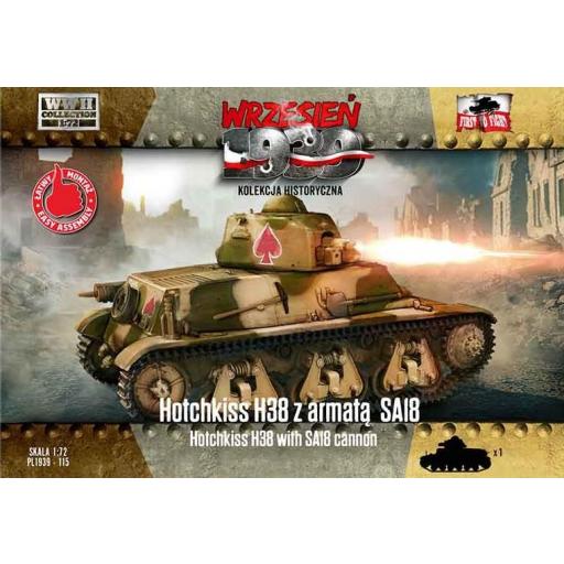 1/72 Hotchkiss H38 con cañón SA18