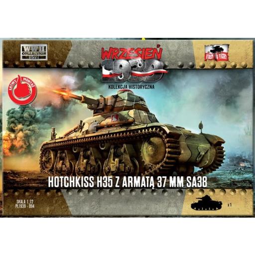 1/72 Hotchkiss H35 Z con cañón 37 mm SA18