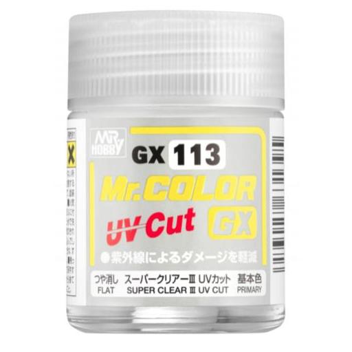 Mr. Color GX 113 - Super Clear III UV Cut - Flat18ml [0]