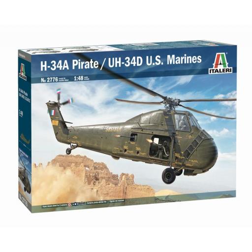 1/48 Helicóptero H34A Pirate / UH-34D U.S. Marines