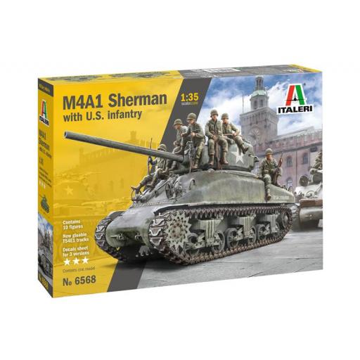1/35 M4A1 Sherman with U.S. Infantry [0]