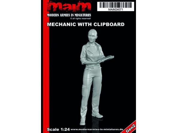 1/24 Mechanic Girls with clipboard