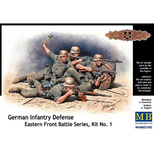 1/35 Defensa de Infanteria Alemana. Serie Batallas Frente del Este. Kit n.1