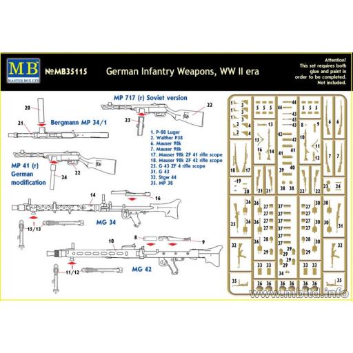 1/35 German Infantry Weapons WWII era [1]