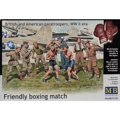 1/35 Pelea Amistosa. Paracaidistas Británicos y Americanos. 2ª GM