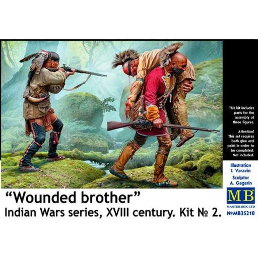 1/35 Wounded Brother. Indian War Series, XVIII Century. Kit nº2