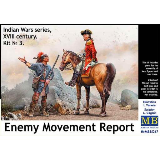 1/35 Enemy Movement Report. Indian War Series, XVIII Century. Kit nº3