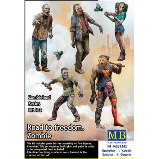1/35 Camino a la libertad. Zombie. Set nº 2