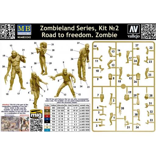 1/35 Camino a la libertad. Zombie. Set nº 2 [2]