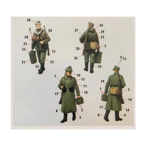 1/35 Soldados Alemanes 1944-45. Al fin los viveres ! [1]