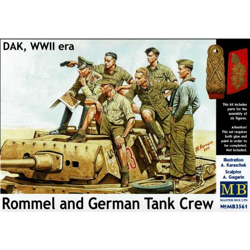 1/35 Rommel and German Tank Crew - DAK WWII Era