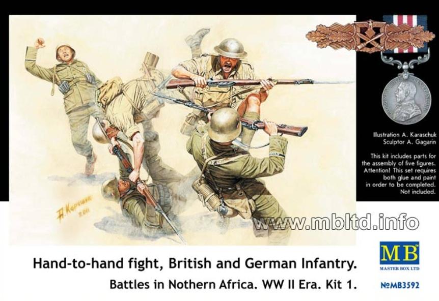1/35 Lucha cuerpo a cuerpo. Infanterías Alemana y Británica. Norte de Africa. 2ªGM