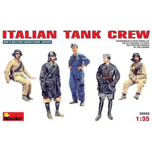 1/35 Tripulación Tanque Italianos 2ªGM