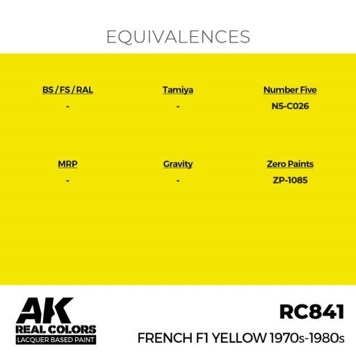RC841 - Amarillo Francés F1 - French F1 Yellow 1970s-1980s 17ml. [2]