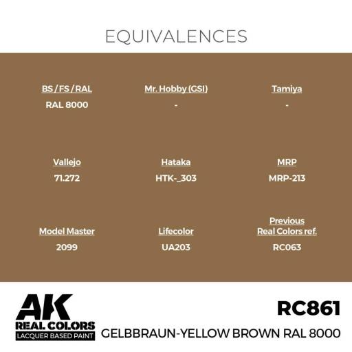 RC861 - Marrón Amarillo - Gelbbraun-Yellow Brown RAL 8000 17 ml. [2]