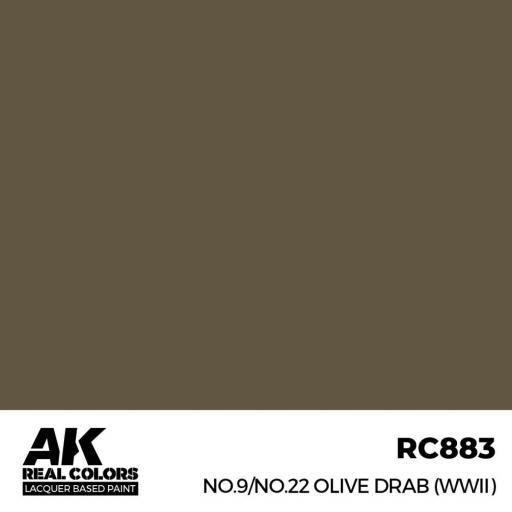 RC883 - Pardo Oliva 2ªGM - No.9/No.22 Olive Drab (WWII) 17 ml. [1]