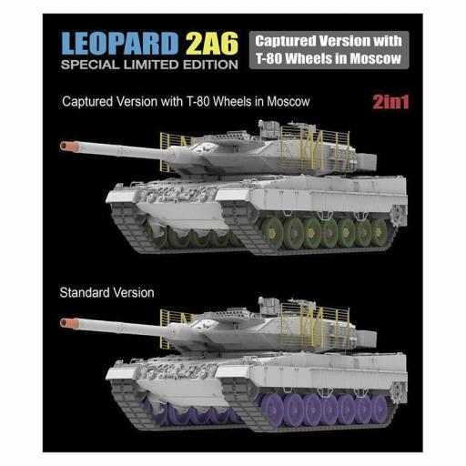 1/35 Leopard 2A6 Capturado. Ruedas de T-80. Moscú [1]