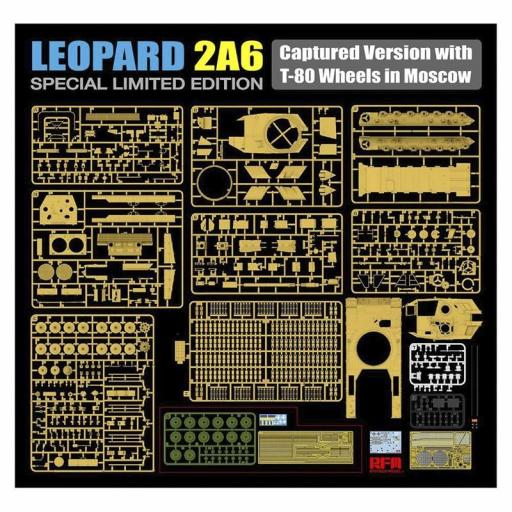1/35 Leopard 2A6 Capturado. Ruedas de T-80. Moscú [3]
