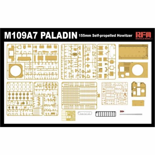 1/35 Obús autopropulsado de 155 mm M109A7 PALADIN con cañón metálico y orugas funcionales [4]
