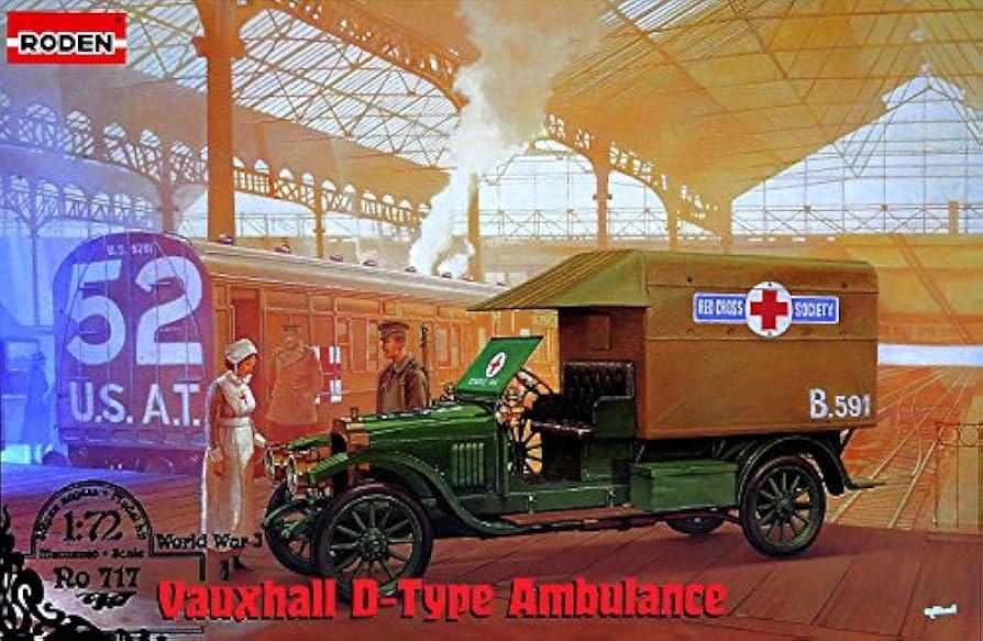 1/72 Ambulancia Vauxhall D-type