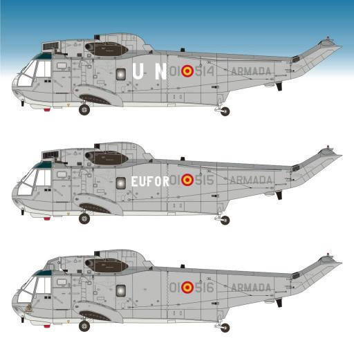 Calcas SH-3D/H Sea King Armada Española (Gris) 1/48 [1]