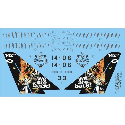 Calcas NATO TIGER MEET 2016 / Eurofighter Typhoon – Ala 14 Escala 1/48