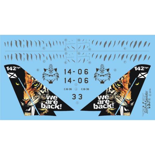 Calcas NATO TIGER MEET 2016 / Eurofighter Typhoon – Ala 14 Escala 1/72