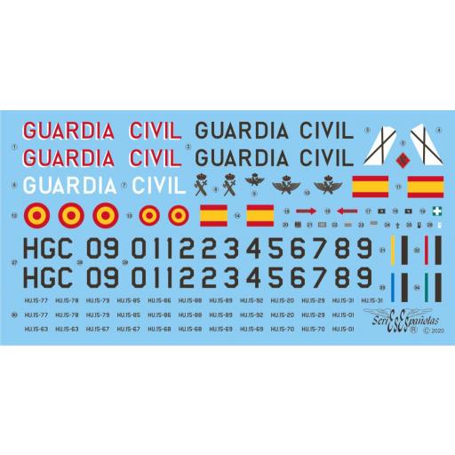 Calcas BO-105 C/CB/CBS Bolkow Guardia Civil 1/32 [0]