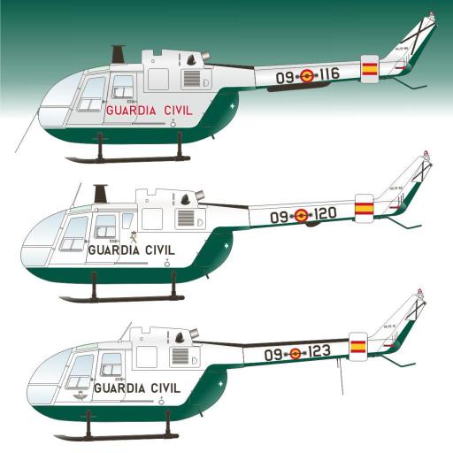 Calcas BO-105 C/CB/CBS Bolkow Guardia Civil 1/32 [1]