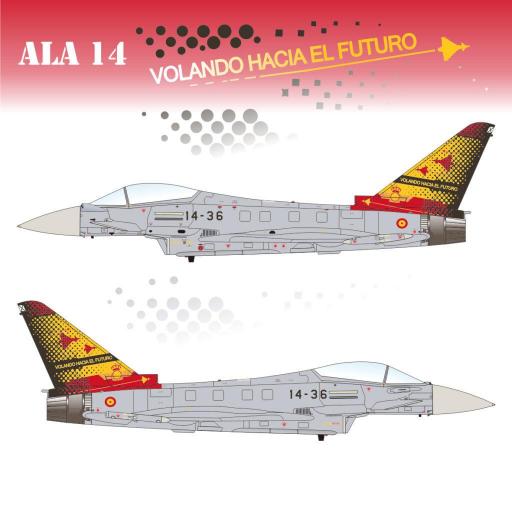 Calcas Eurofighter EFA 2000 conmemorativo del ALA 14 Escala 1/72 [1]