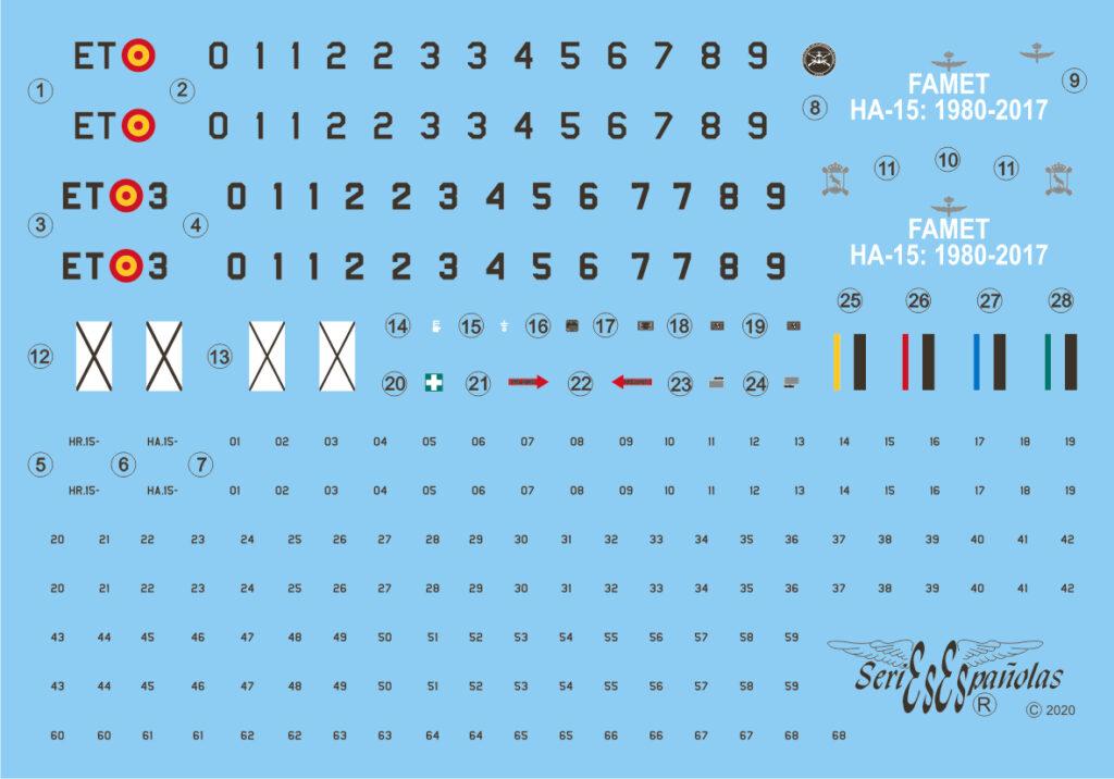 Calcas BÖ-105 Bolkow BHELA I de las FAMET 1/72