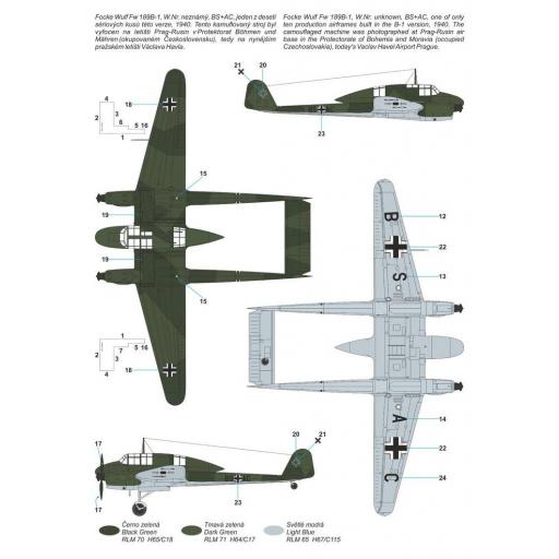 1/72 Focke Wulf Fw 189B-0/B-1 ‘Luftwaffe Trainer’  [2]