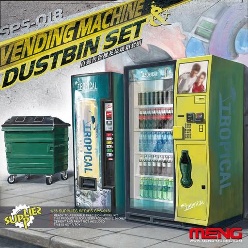 1/35 Maquinas Vending y Contenedor Basuras