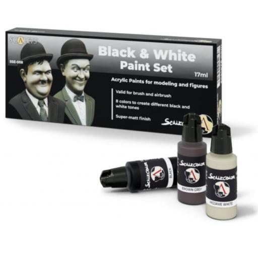 Set pinturas Black And White 