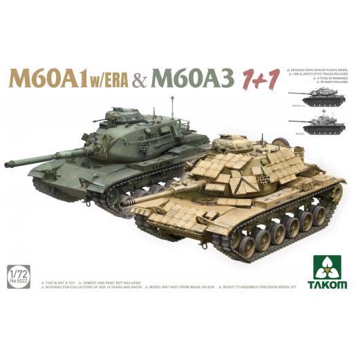 1/72 M60A1 w/ERA & M60A3