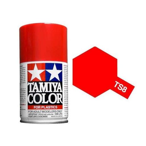 Spray Pintura Esmalte TS-8, Rojo Italiano