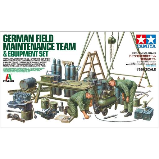 1/35  German Field Maintenance Team & Equipment Set