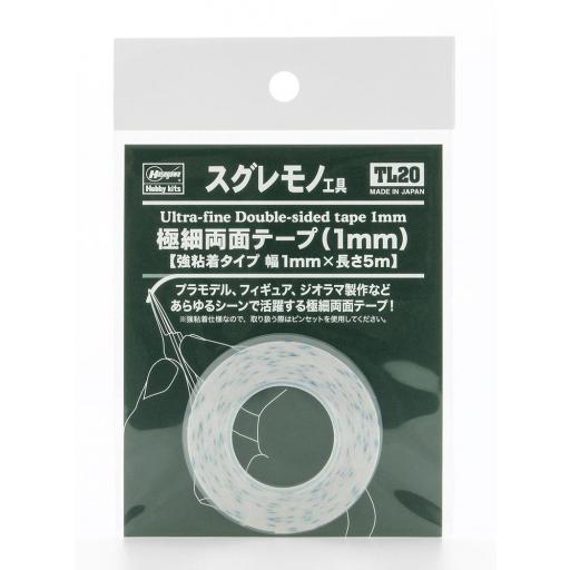 Cinta Doble Cara 1 mm x 5m.