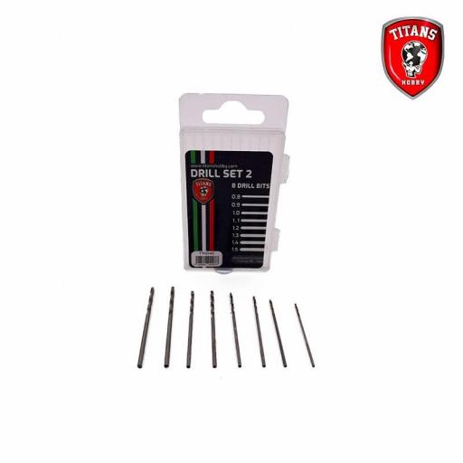 Set 8 brocas (0.8 a 1.5 mm) [1]