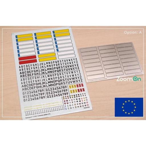 1/24 Set de Matriculas Europeas (tipo A) [0]