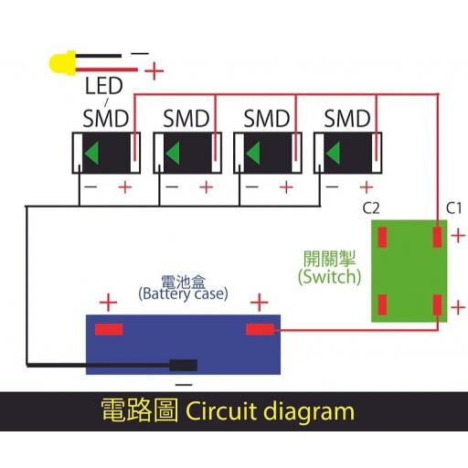 Set Iluminacion de LEDs con Interruptor [2]