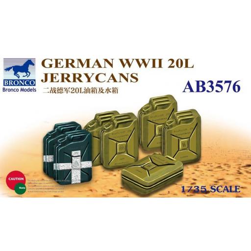 1/35 German WWII 20l Jerrycans