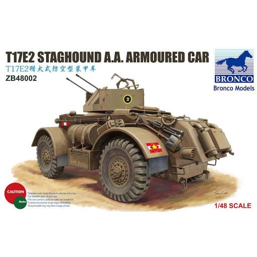 1/48 Vehiculo armado ligero T17E2 Staghound A.A.