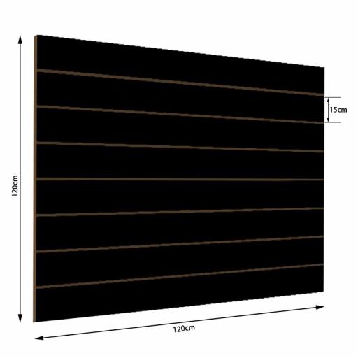 Panel de lamas negro