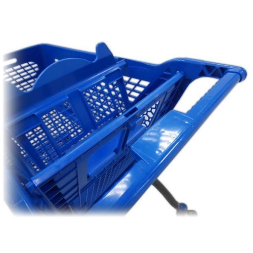 Carro de compra plástico azul supermercados 200 litros [2]